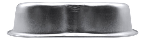 Molde Para Gelatina De Aluminio, Forma De Corazón, 28x6.5cm Color Gris