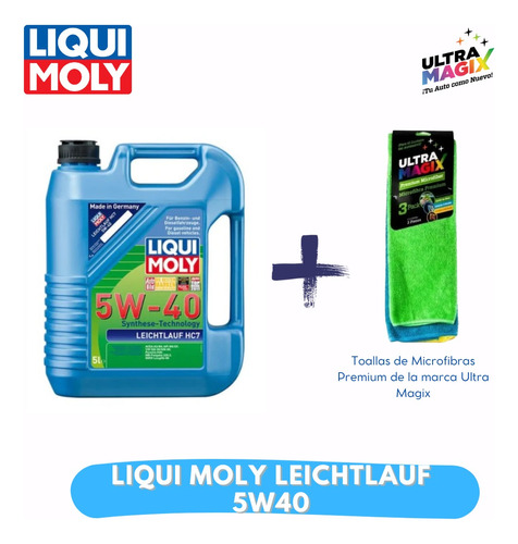 Aceite Sintético Liqui Moly Leichtlauf Hc7 5w40 5 L. 30000km