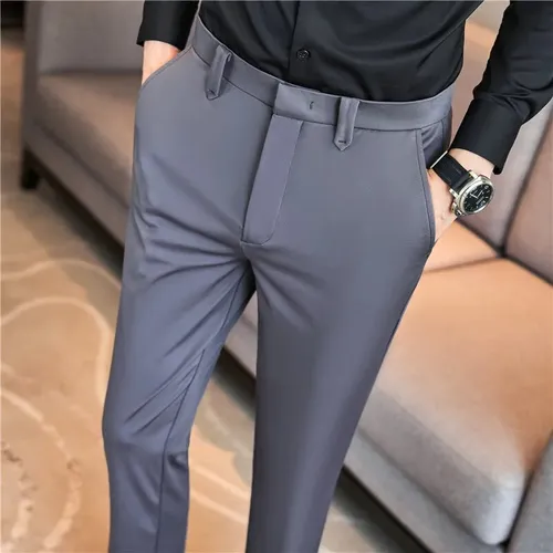 Pantal n Drapeado Pantal n Formal Para Hombre Meses sin intereses