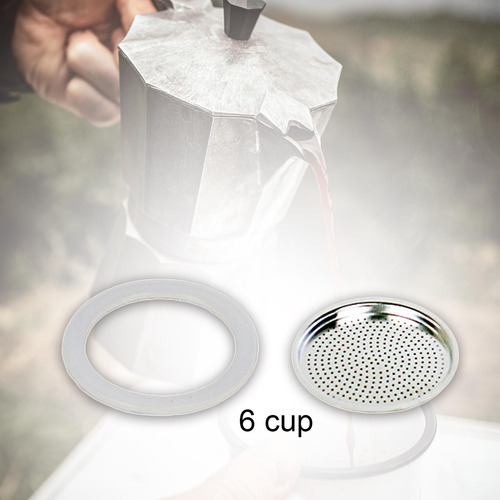 Sellos De Silicona Junta Espresso Filtro Para 6 Tazas