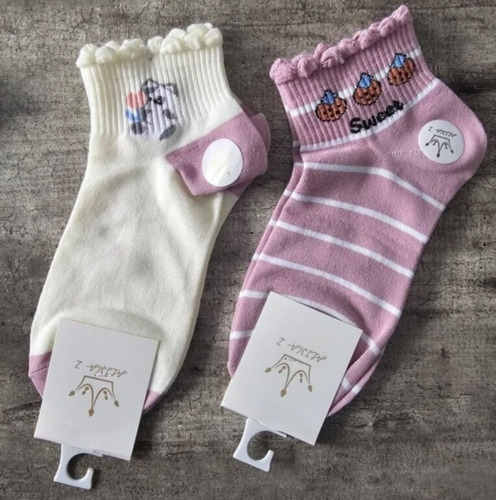 Calcetines Kawai Para Dama 5 Pares