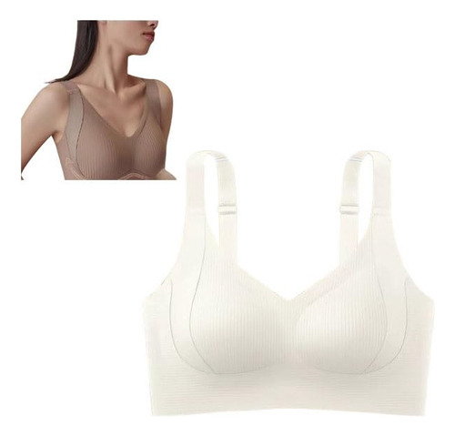 Brasier Floralshe Para Mujer, 4 Hileras, Color Liso