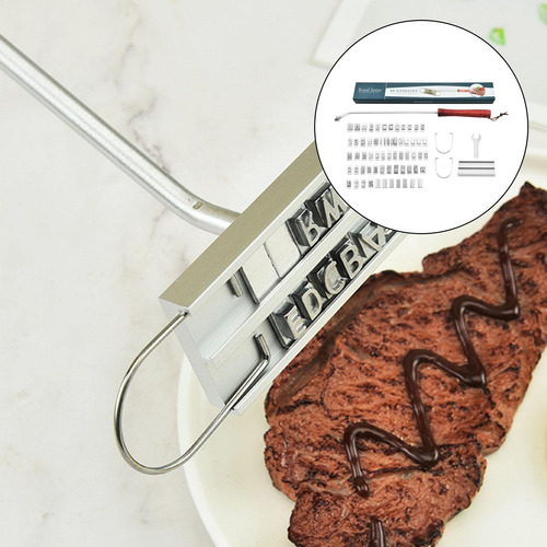 Barbacoa Personalizada Carne Branding Hierro Desmontable Diy