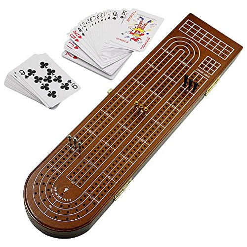 Juego De Mesa De Madera Cribbage, Juego De 3 Pistas Cla...