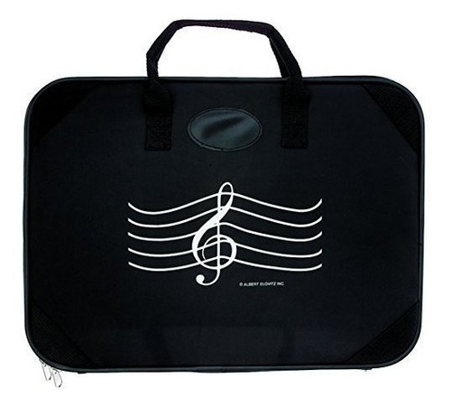 Maletín - Gift House Music Briefcase Black With G-clef