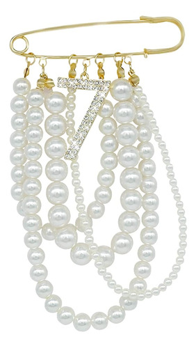 Fashion Jewelry Pin Grande De Imitación De Perlas Colgantes 