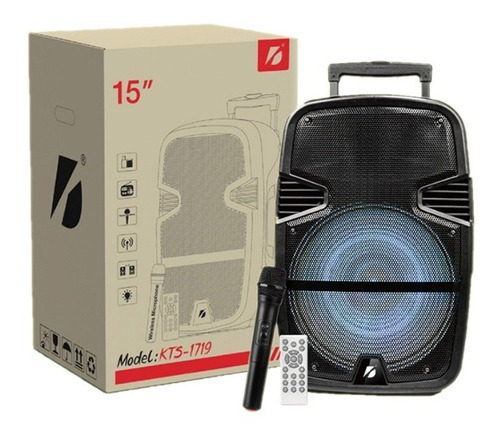 Corneta Portatil 15 Pulgadas Microfono Bluetooth Altavoz