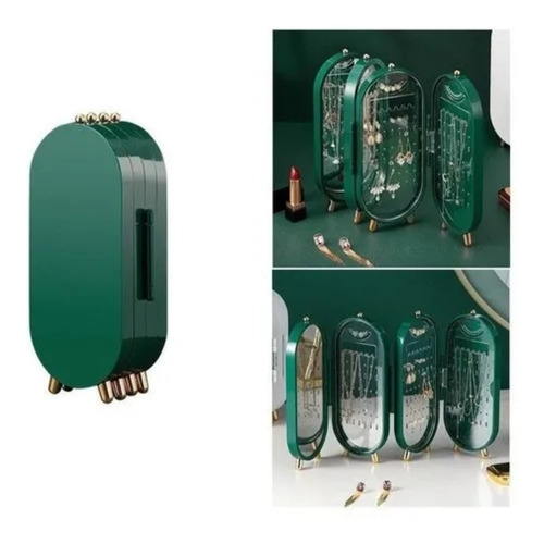 Imagen 2 de 10 de Caja Organizador De Joyas Aros Anillos Decoración Portátil