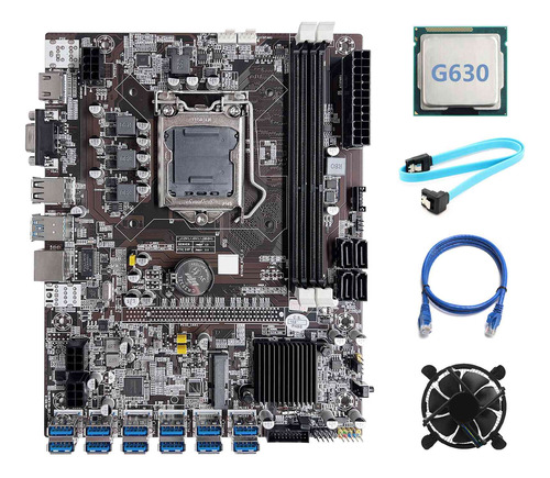 Placa Base B75 Eth Mining 12 Pcie A Usb Lga1155