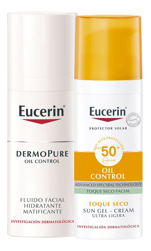 Eucerin Combo Protección Matificante Hidratante Piel Grasa