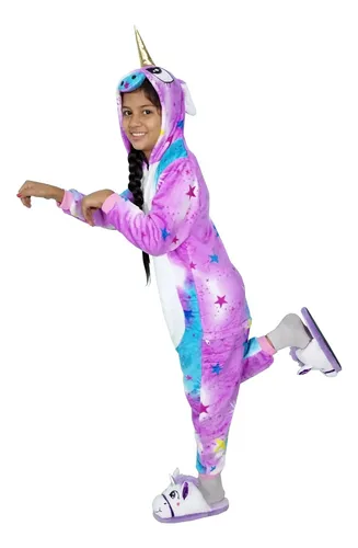 Combo Pijama De Unicornio Para Ni os Pantuflas Unicornio 80.900