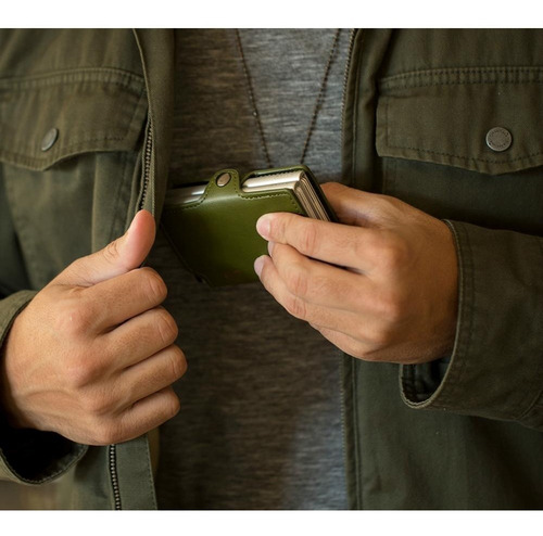 Imagen 5 de 5 de Billetera Walla Wallets Doble - Even Green