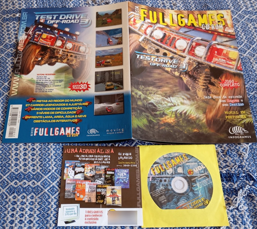 Revista Fullgames Ano 2 No 12 + Jogo Test Drive Off Road 3