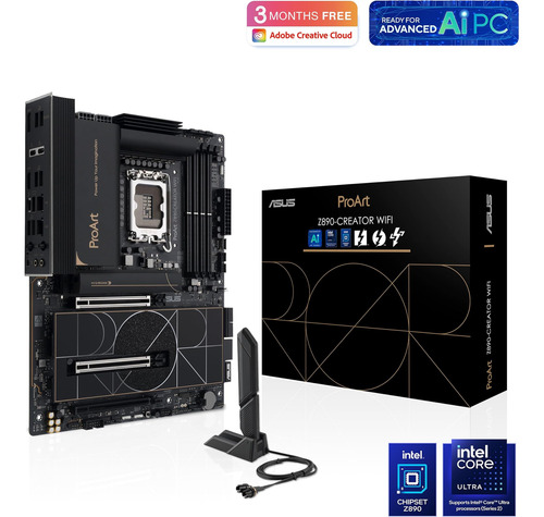 Asus Proart Z890-creator Wifi Z890 Lga 1851 Atx Motherboard,