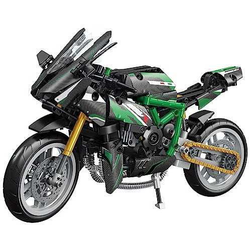 Semky Motorcycle Series Kawoki 2r Motorcycle Moc Building Bl