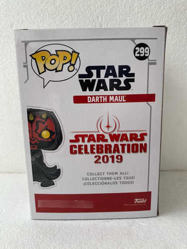 Funko Pop Darth Maul 299 Star Wars Galactic Convention Msi (Usado)