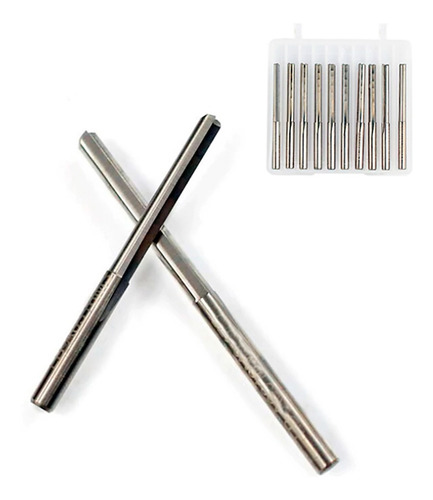 10 Fresa 2 Corte Reto 4mm Cnc Router Mdf Pvc Expandido