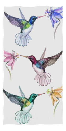 Agona Toallas De Mano Con Diseño De Colibríes De Colores, Ab