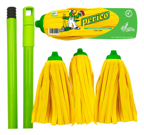 1 Repuesto D Mechudo Trapeador Policlean Perico Pm300 C/b