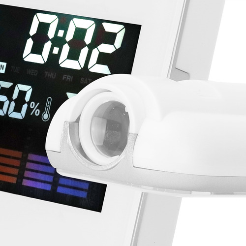 Termómetro Led De Proyección Interior Con Despertador