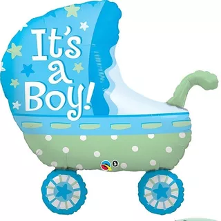 Balão It's A Boy Baby Stroller - 35 Polegadas - Qualatex