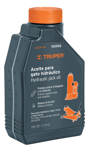 Aceite Hidráulico Para Gatos, 1 Litro, Truper 102932