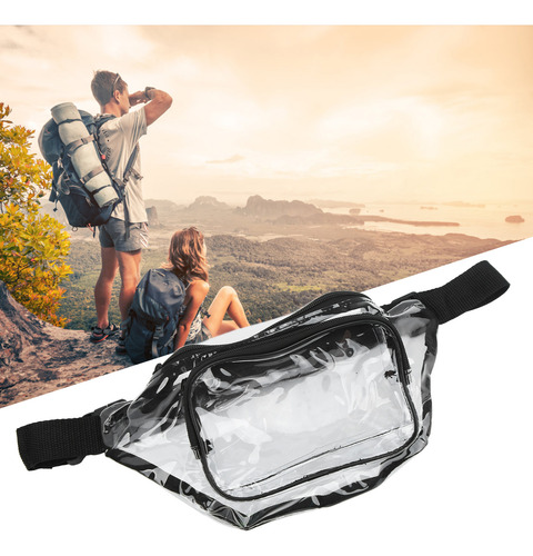 Cremallera Transparente Fanny Pack De Pvc Resistente Al Agua