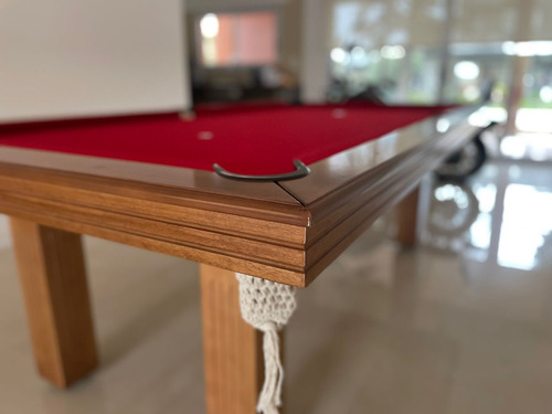 Mesa De Pool Profesional Genesis + Kit De Accesorios Paño Rojo