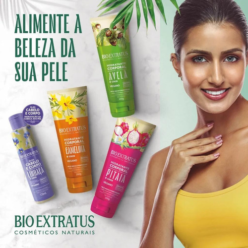 Hidratante Corporal Vegano Avelã E Coco Bio Extratus 200g