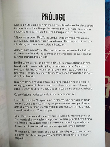 Imagen 6 de 10 de Amar Es Para Valientes (itiel Arroyo)