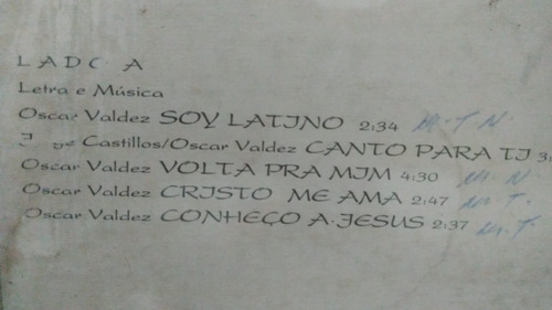 Lp Oscar Valdez - Canto Para Ti - Disco De Vinil (Usado)