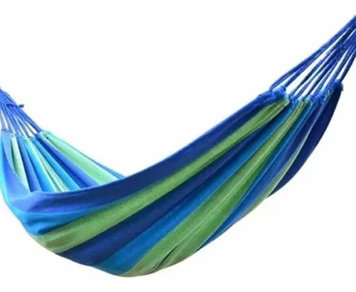 Hamaca De 1 Plaza 190 X 80cms + Funda Camping Jardín Casa