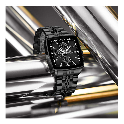 Reloj De Cuarzo Reward Cuadrado Con Cronógrafo