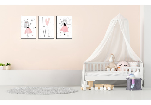 Cuadros Murales Decoración Infantil Animalitos Y Princesas