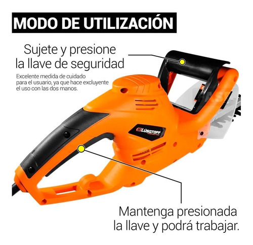 Imagen 2 de 8 de Cortadora Cerco Eléctrico Lusqtoff 550w 51cm Podadora P