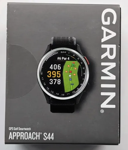 Relógio Garmin Approach S44 Cor Prata E Preto P/ Jogar Golf