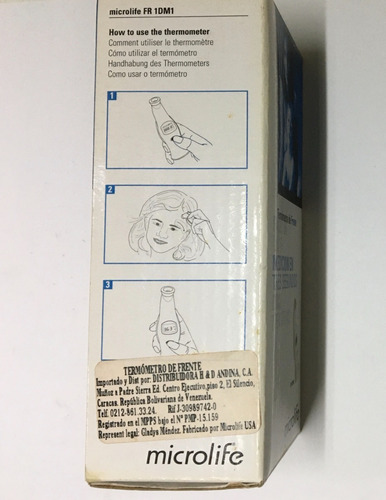 Termometro De Frente Contacto Pediatrico Microlife Fr1dm1 (Usado)