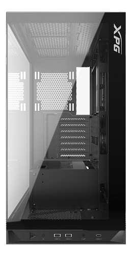 Ventiladores Gabinete Xpg Invader X Black Atx 5 Cristal Temp Cor Preto