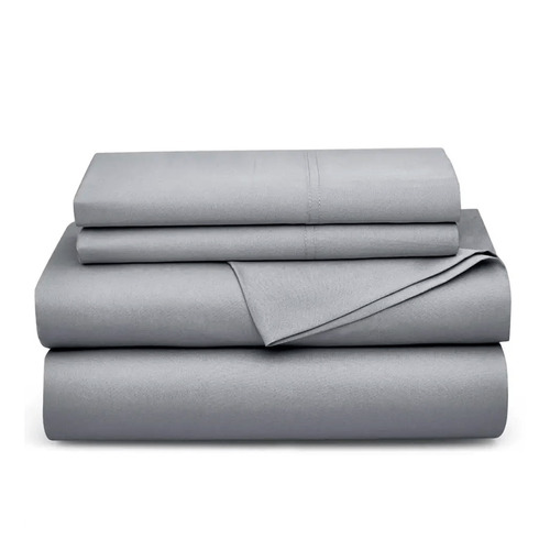 Sábana 100% Algodón, 400 Hilos Percale Queen Size, 4 Pzas