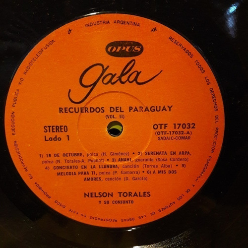 Sin Tapa Disco Nelson Torales Recuerdos Del Paraguay 2 F0