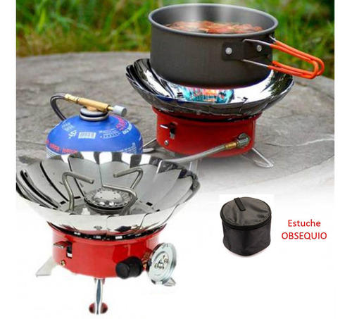 Mini Estufa Parrilla Cocina Camping Gas Butano Portatil