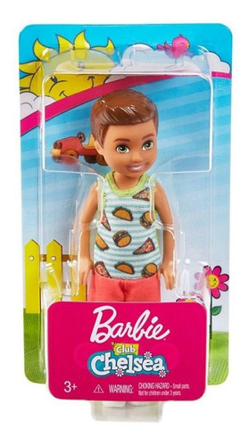 Imagem 5 de 5 de Mini Boneco Barbie Club Chelsea - Menino Pizza Ms
