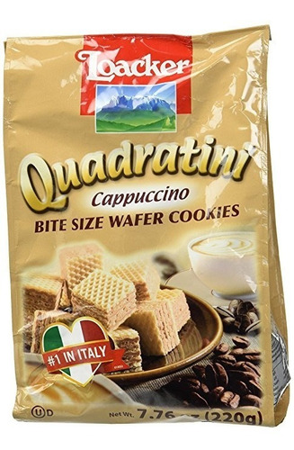 Loacker Quadratini Cappuccino Galletas De La Oblea (220 G)