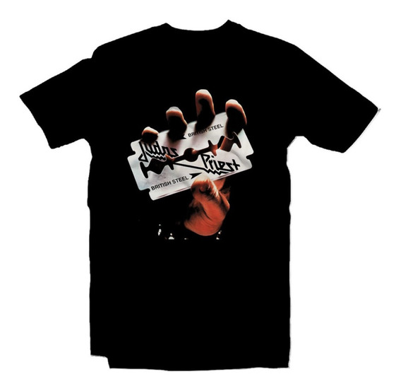 Rock Off Judas Priest British Steel Camiseta para Hombre 