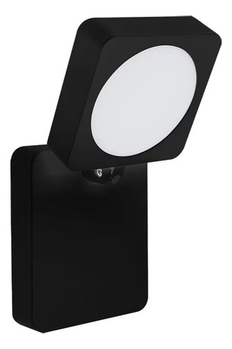 Luminária Spot Quadrada Preta 120º 9w Led Bivolt 6500k Fria Cor Preto