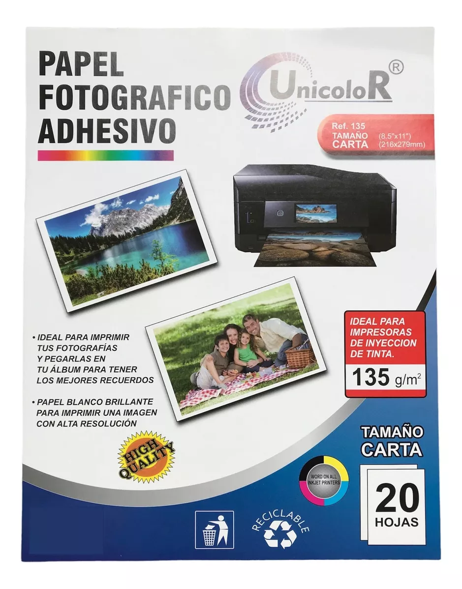 Segunda imagen para búsqueda de papel fotografico adhesivo