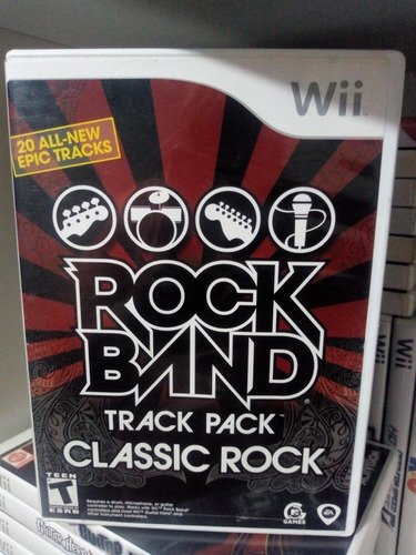Juego Para Nintendo Wii Rockband Track Pack Clásicos De Rock