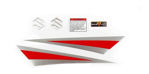 Kit Faixas Adesivo Tanque Suzuki Gs500 + Emblemas Logos  Fgc