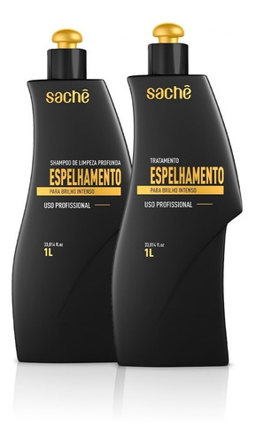 Tratamento + Shampoo Espelhamento 1l Sachê Professional 