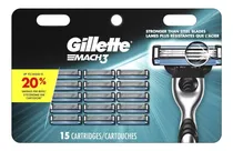 Comprar Cartuchos Repuestos Gillette Mach3 Pack 15 Unidades Original